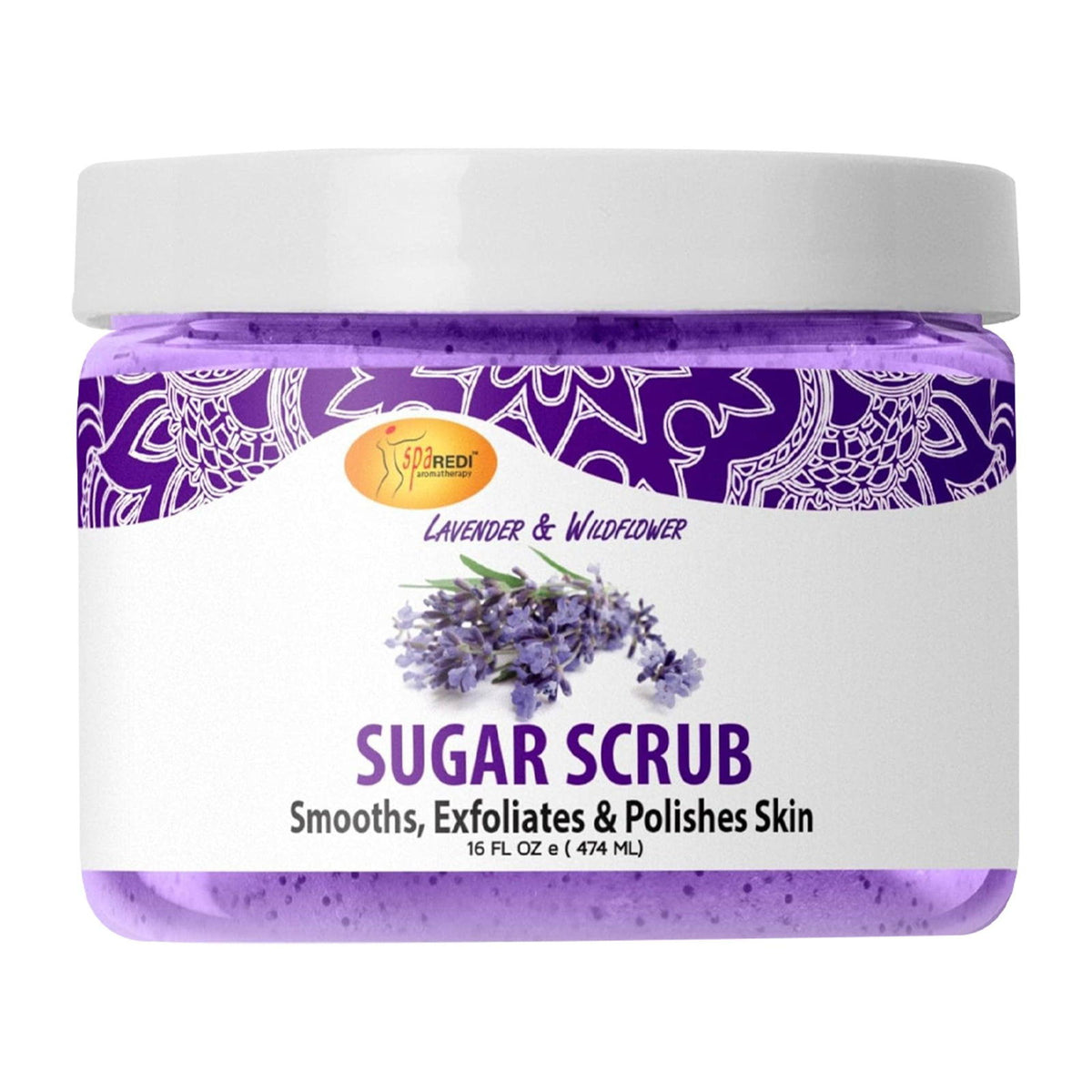 SPA REDI Sugar Body Scrub - Exfoliating & Moisturizing for Smooth, Fresh Skin