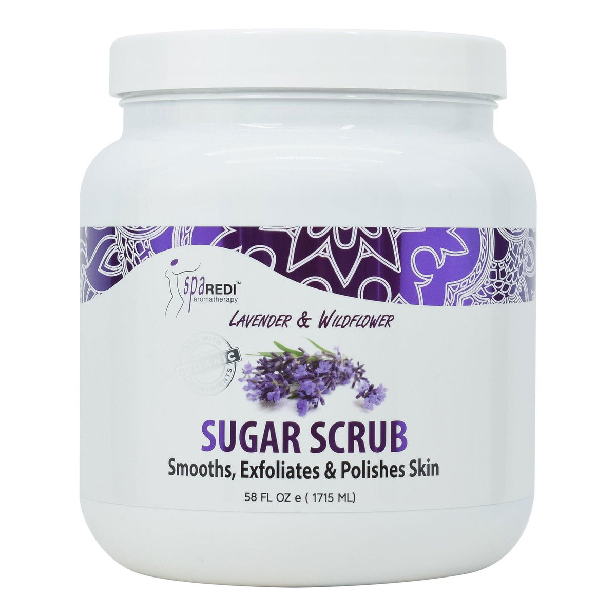 SPA REDI Sugar Body Scrub - Exfoliating & Moisturizing for Smooth, Fresh Skin