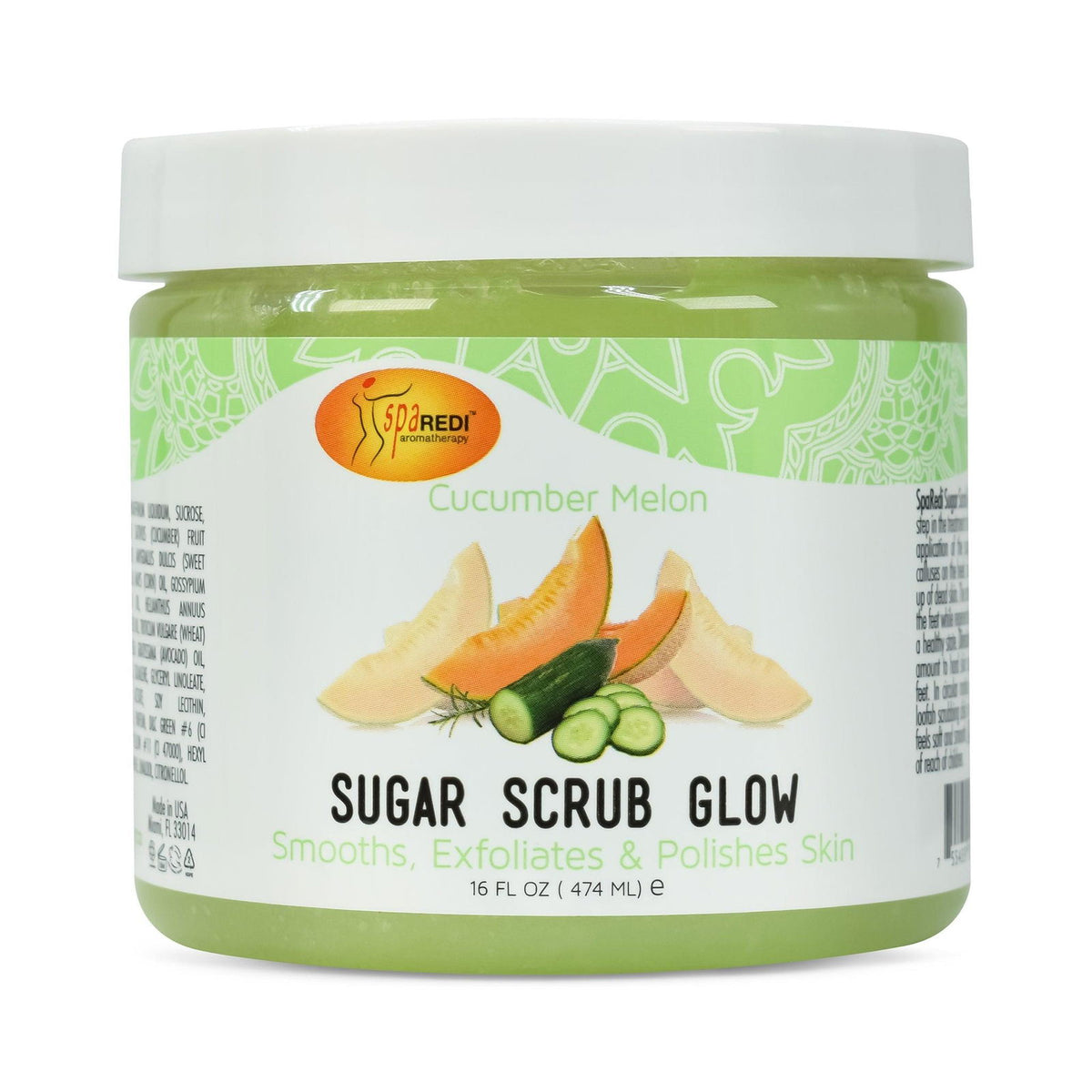 SPA REDI Sugar Body Scrub - Exfoliating & Moisturizing for Smooth, Fresh Skin