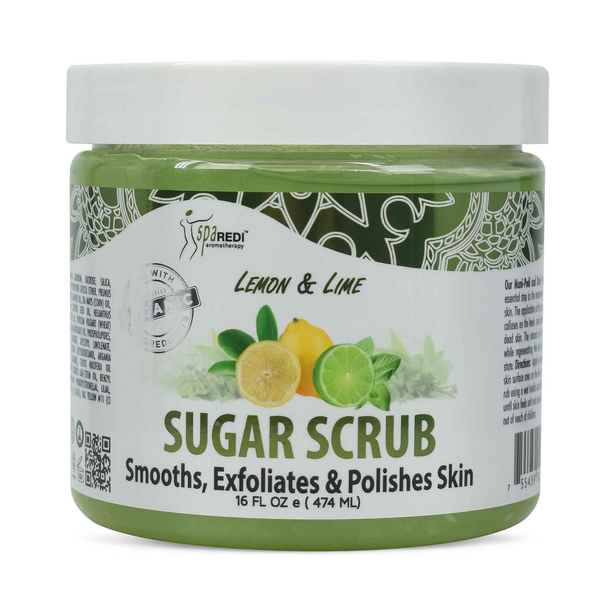SPA REDI Sugar Body Scrub - Exfoliating & Moisturizing for Smooth, Fresh Skin