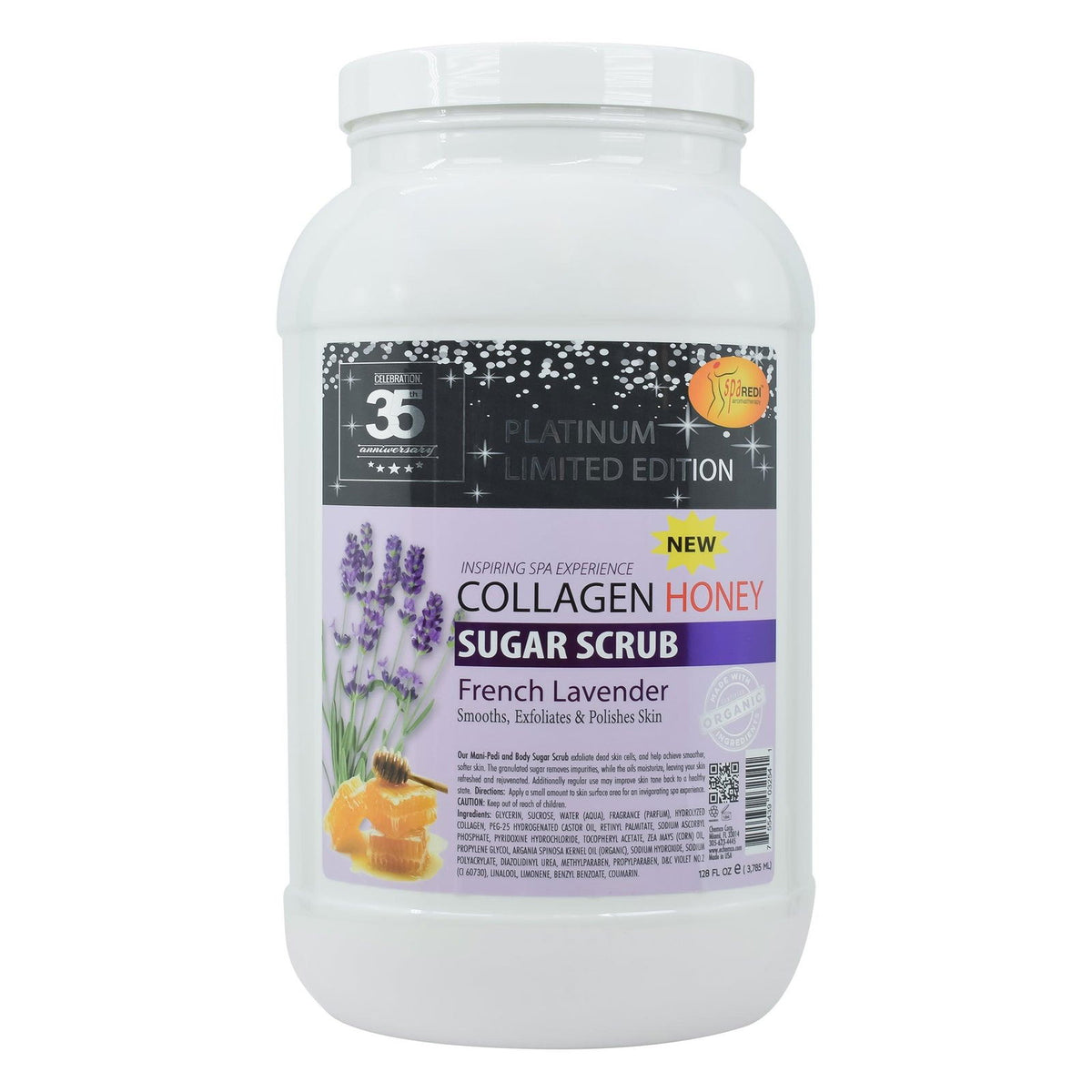 SPA REDI Sugar Scrub - Exfoliating & Moisturizing for Glowing, Smooth Skin