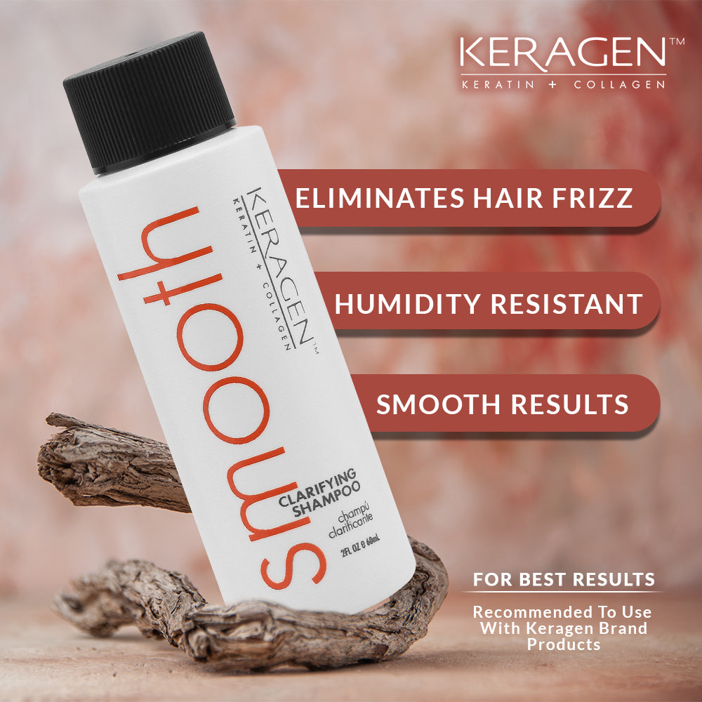 KERAGEN - Clarifying Shampoo with Keratin and Collagen - Deep Cleansing, Purifying, Refresh and Reset Damaged, Color-Treated Hair, Removes Buildup and Residue from Scalp - For All Hair Types