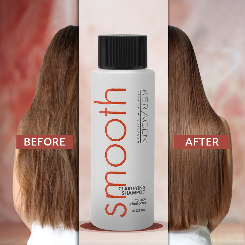 KERAGEN - Clarifying Shampoo with Keratin and Collagen - Deep Cleansing, Purifying, Refresh and Reset Damaged, Color-Treated Hair, Removes Buildup and Residue from Scalp - For All Hair Types