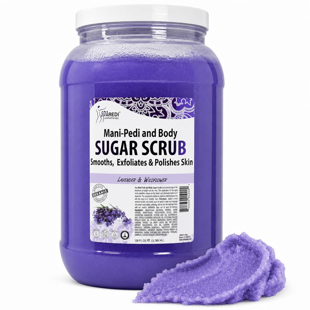 SPA REDI Sugar Body Scrub - Exfoliating &amp; Moisturizing for Smooth, Fresh Skin