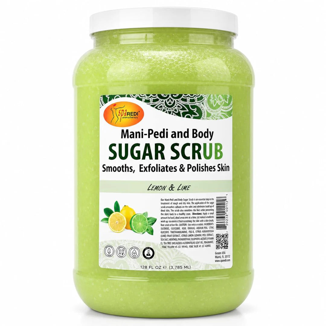 SPA REDI Sugar Body Scrub - Exfoliating & Moisturizing for Smooth, Fresh Skin