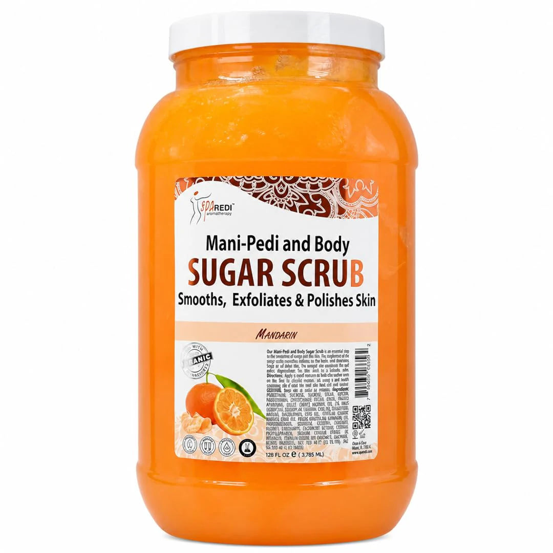 SPA REDI Sugar Body Scrub - Exfoliating & Moisturizing for Smooth, Fresh Skin