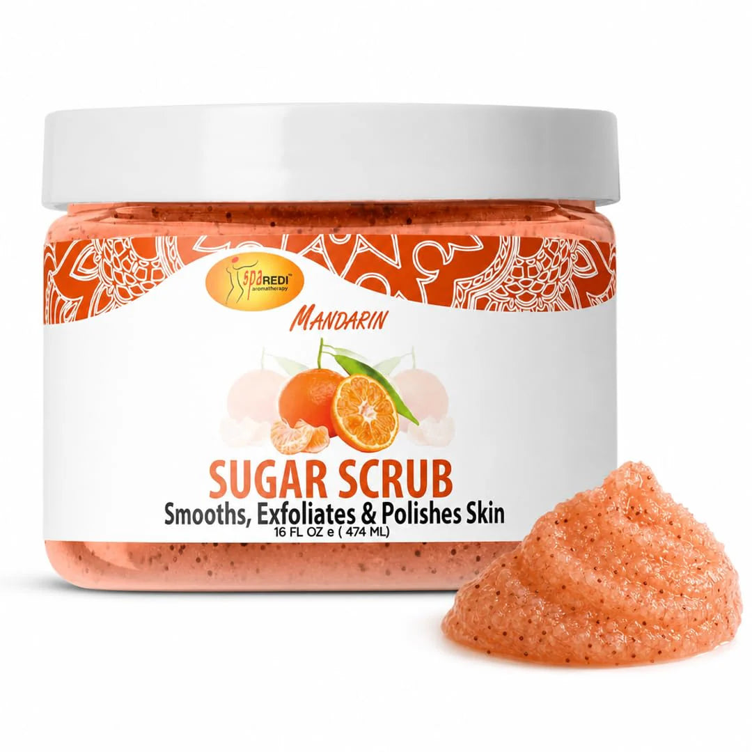 SPA REDI Sugar Body Scrub - Exfoliating &amp; Moisturizing for Smooth, Fresh Skin