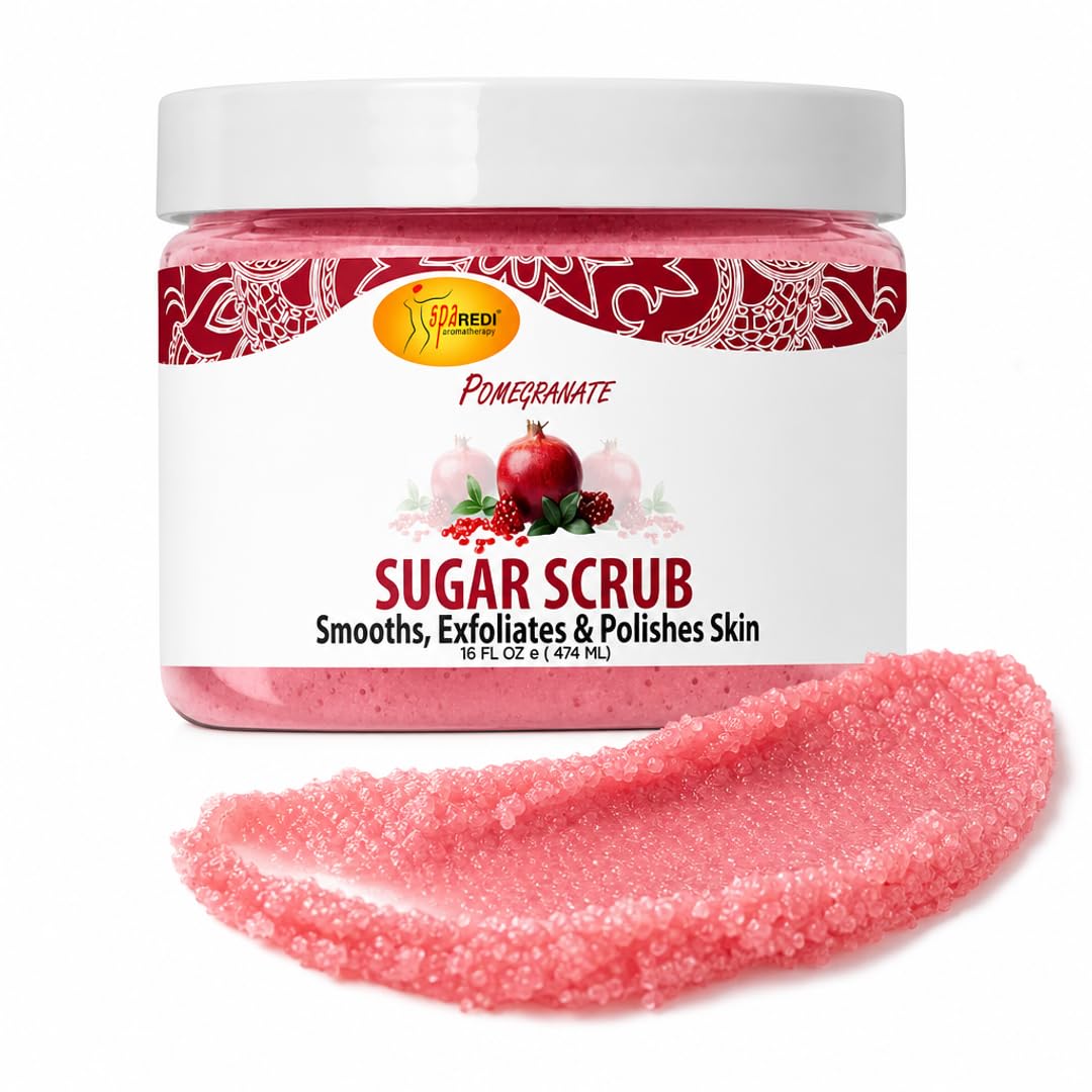 SPA REDI Sugar Body Scrub - Exfoliating & Moisturizing for Smooth, Fresh Skin